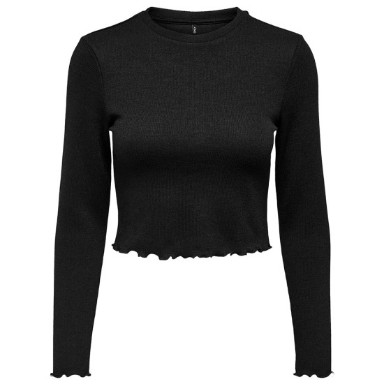 Only Γυναικεία μακρυμάνικη μπλούζα crop Only Γυναικεία μακρυμάνικη μπλούζα crop